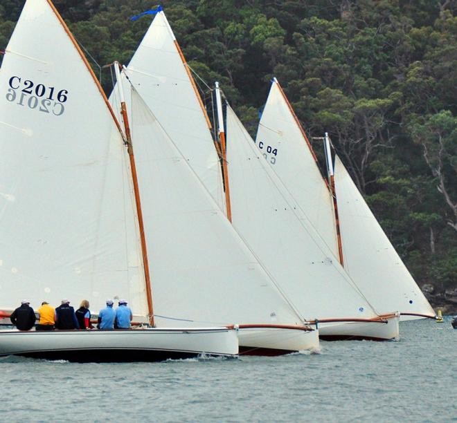 Bella (foreground) against the national park small – Australian Couta Boat Championship ©  Bob Fowler